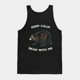 Vintage Bear With Me Animal Meme Tank Top